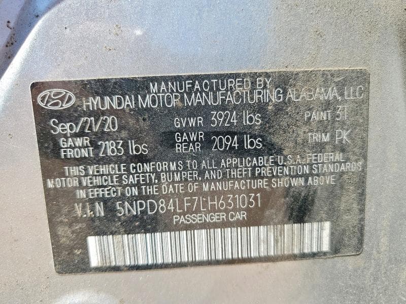 2020 HYUNDAI ELANTRA VALUE EDITION 12