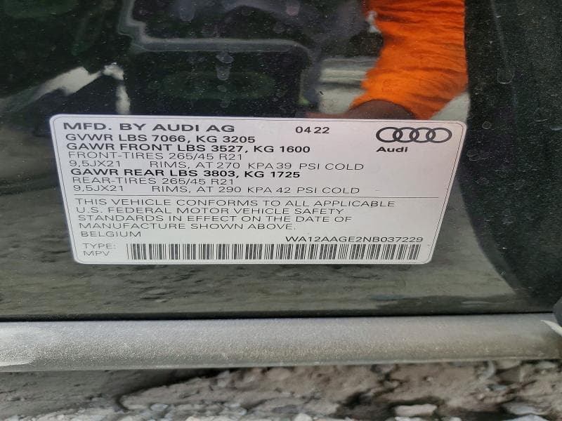 2022 AUDI E-TRON SPORTBACK PREMIUM PLUS 13