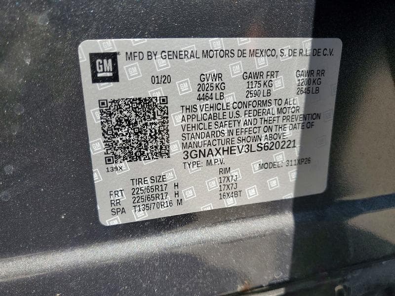2020 CHEVROLET EQUINOX LS 14
