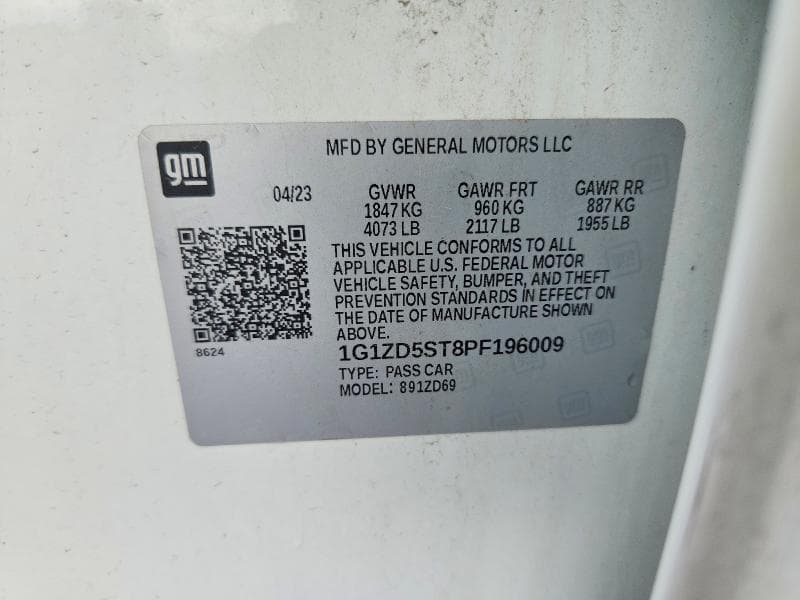 2023 CHEVROLET MALIBU LT 12