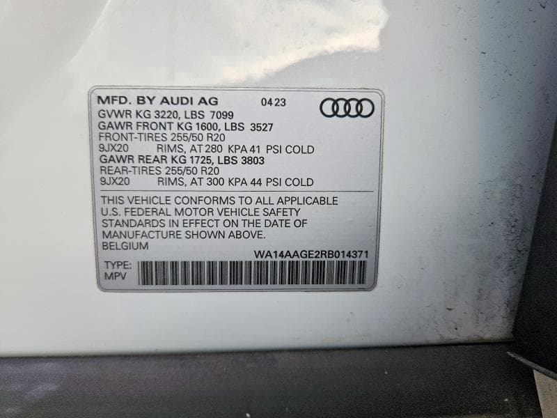 2024 AUDI Q8 E-TRON PREMIUM 13