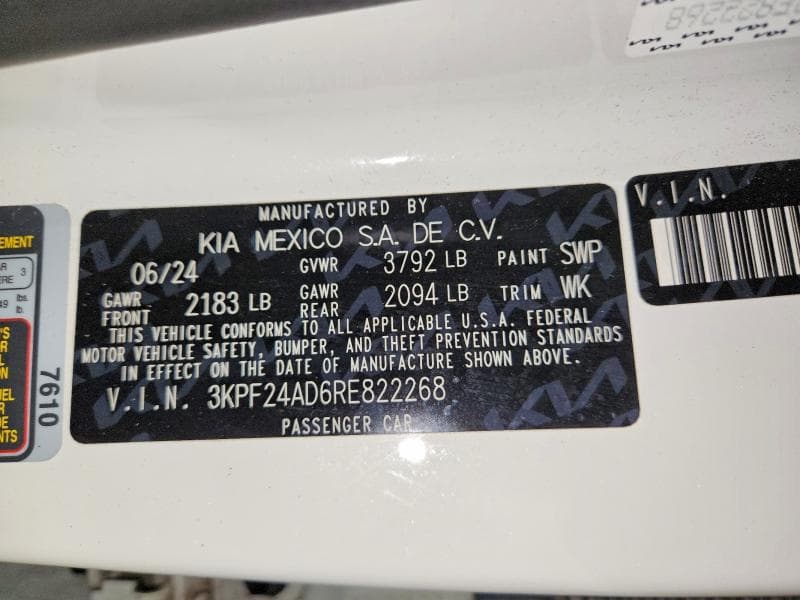 2024 KIA FORTE LXS 12