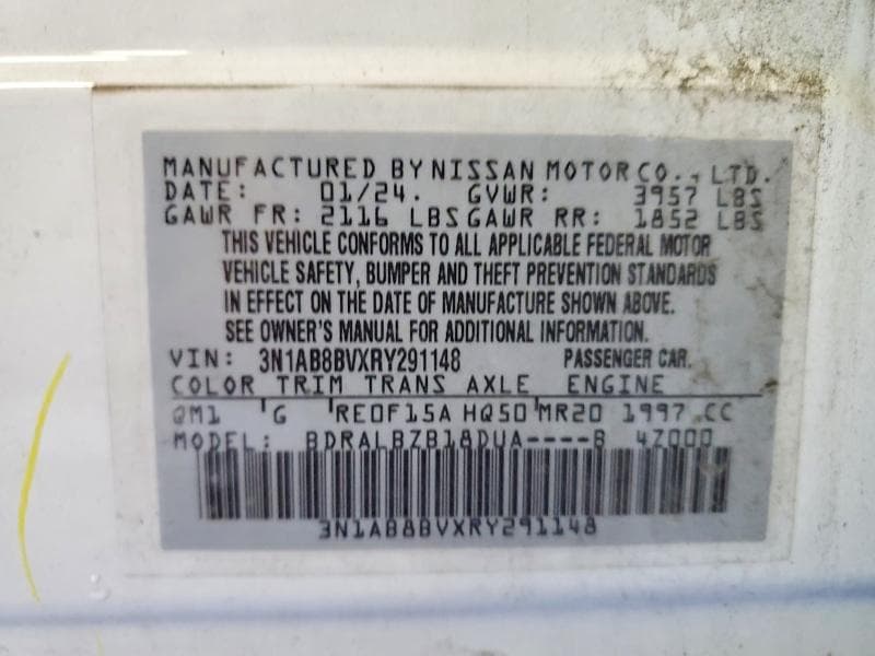 2024 NISSAN SENTRA S 12