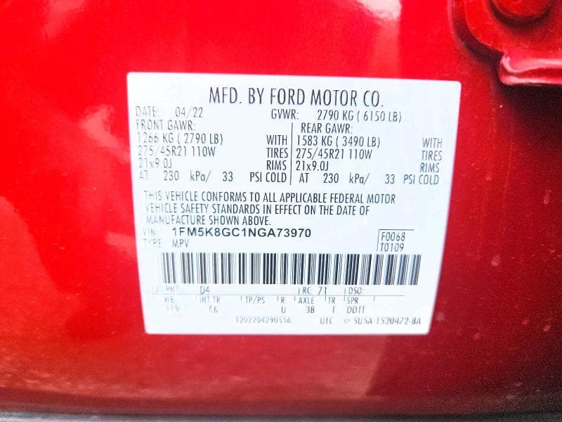 2022 FORD EXPLORER ST 13