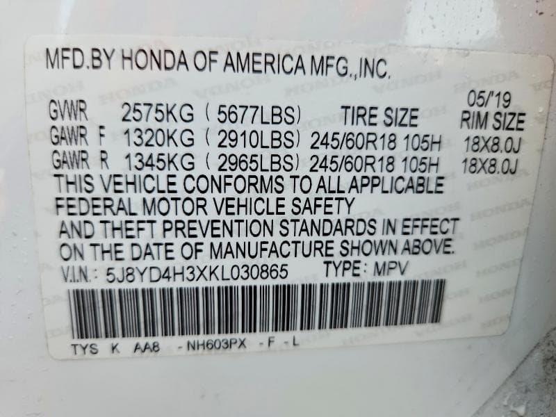 2019 ACURA MDX 13