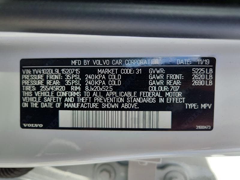 2020 VOLVO XC60 T5 INSCRIPTION 13