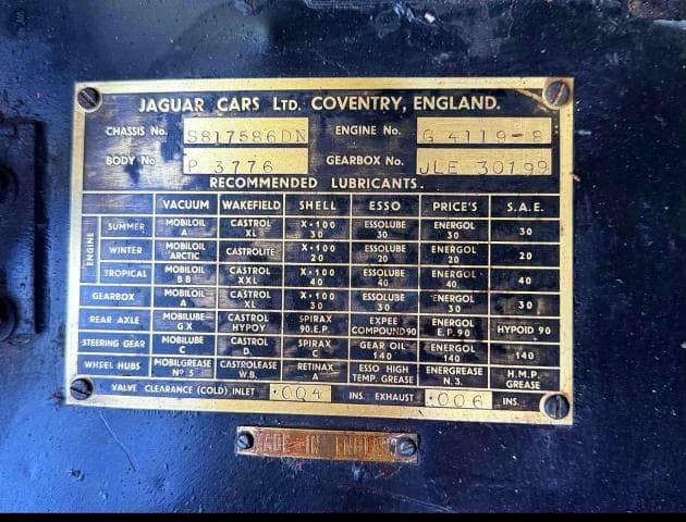 1956 JAGUAR XK140 4-SPEED MANUAL TRANSMISSION 10