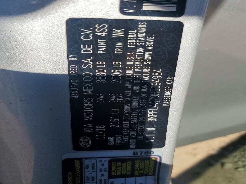 2017 KIA FORTE LX 12