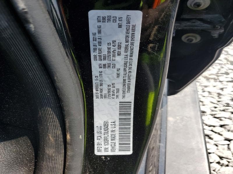2020 RAM 1500 REBEL 12