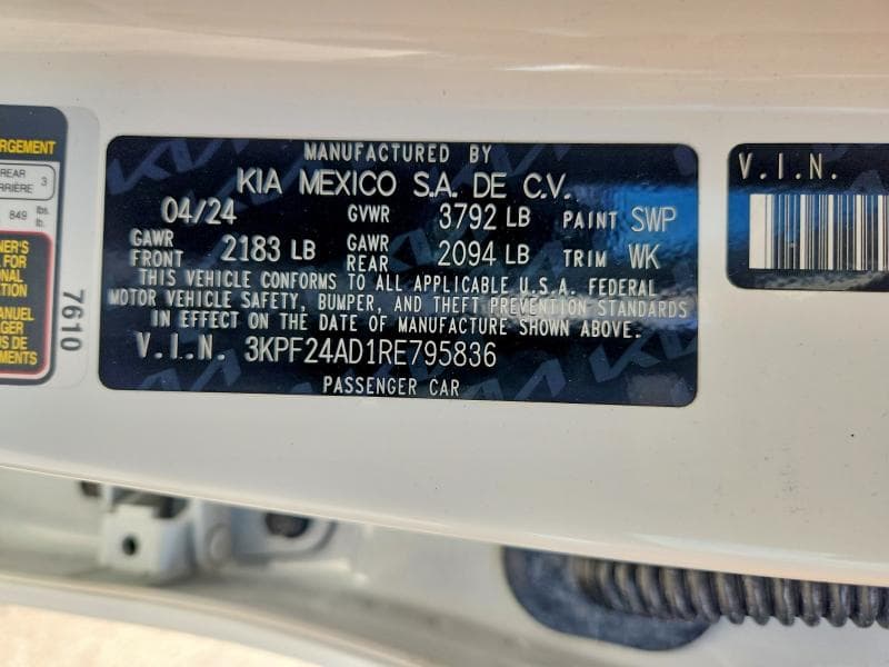 2024 KIA FORTE LXS 13