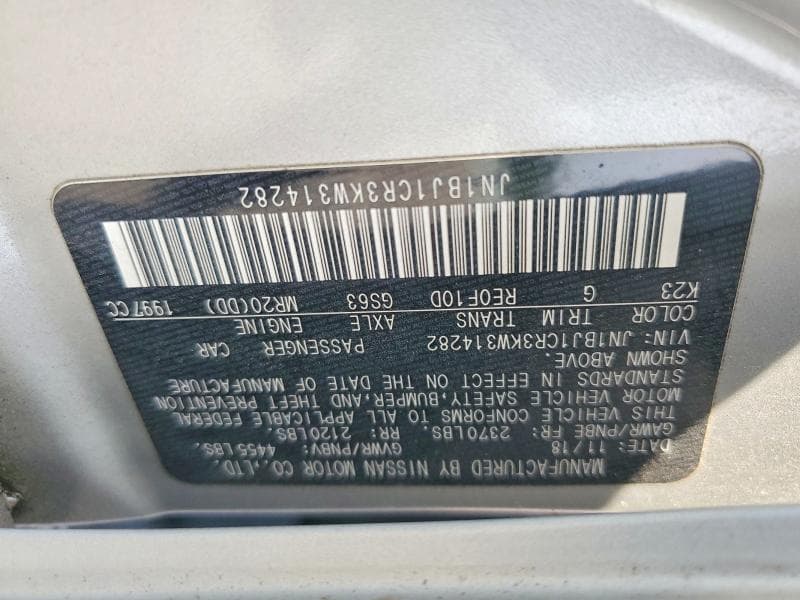 2019 NISSAN ROGUE SPORT S 14