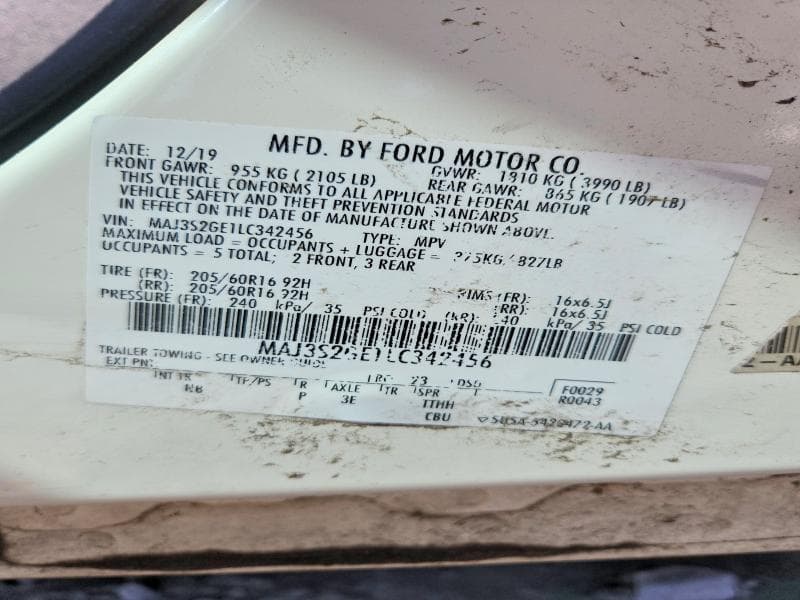 2020 FORD ECOSPORT SE 13