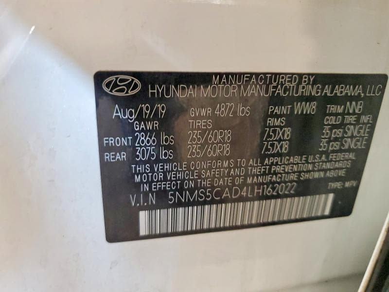 2020 HYUNDAI SANTA FE LIMITED 13