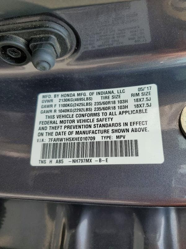2017 HONDA CR-V EX 13