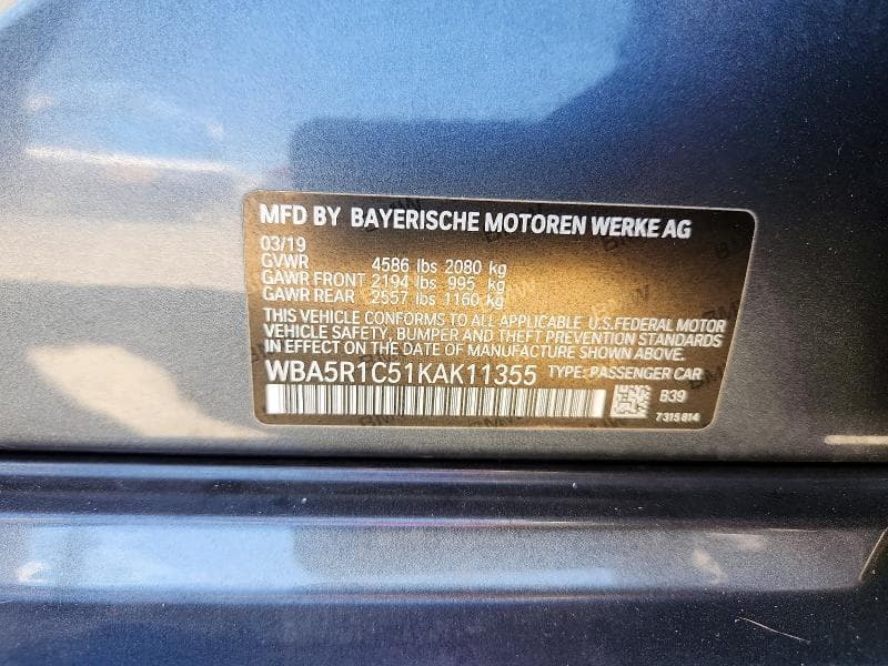 2019 BMW 330I 12