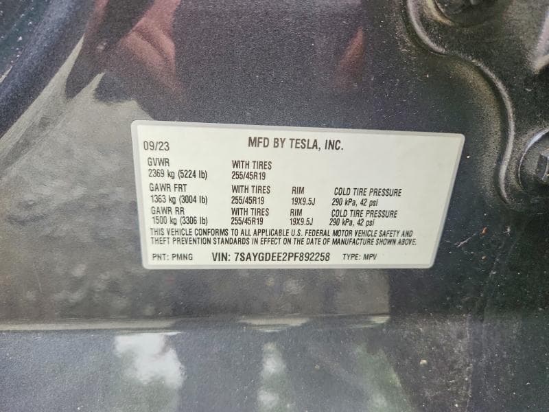 2023 TESLA MODEL Y 12
