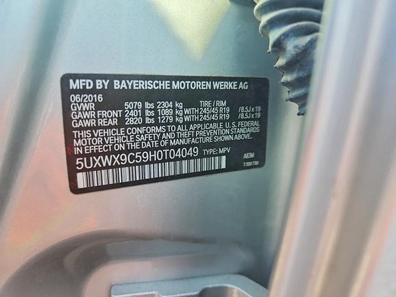 2017 BMW X3 XDRIVE28I 12