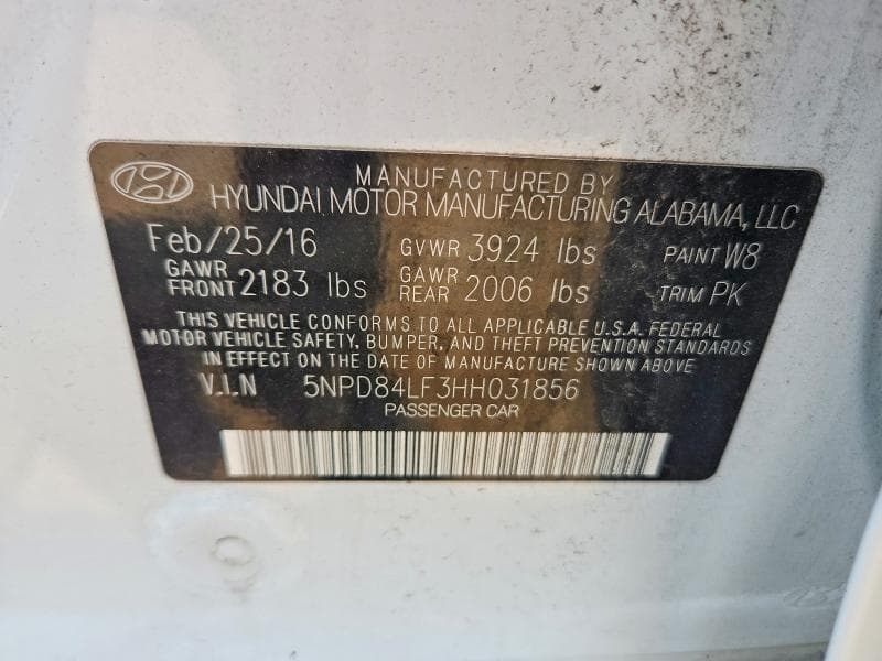 2017 HYUNDAI ELANTRA SE 12
