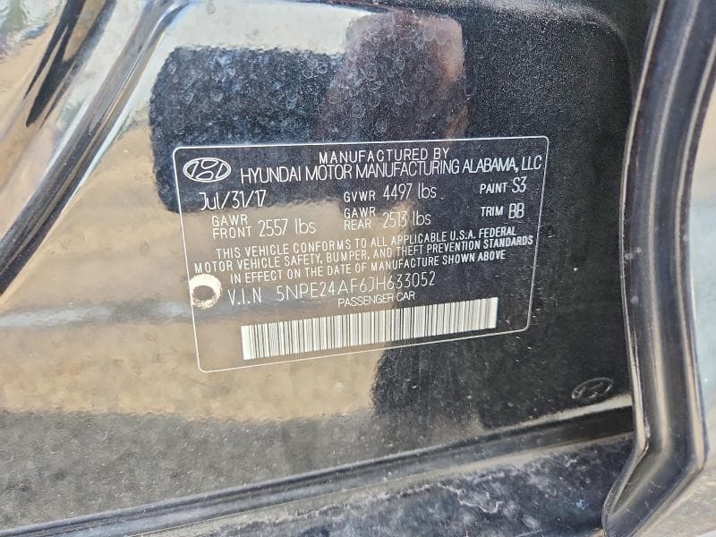 2018 HYUNDAI SONATA SE 12