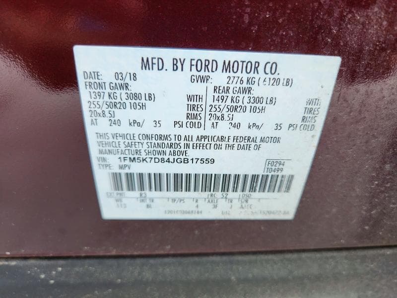 2018 FORD EXPLORER XLT 13