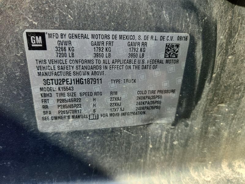 2017 GMC SIERRA K1500 DENALI 12