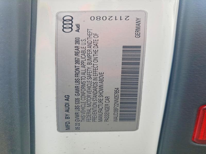 2022 AUDI A6 PREMIUM 13