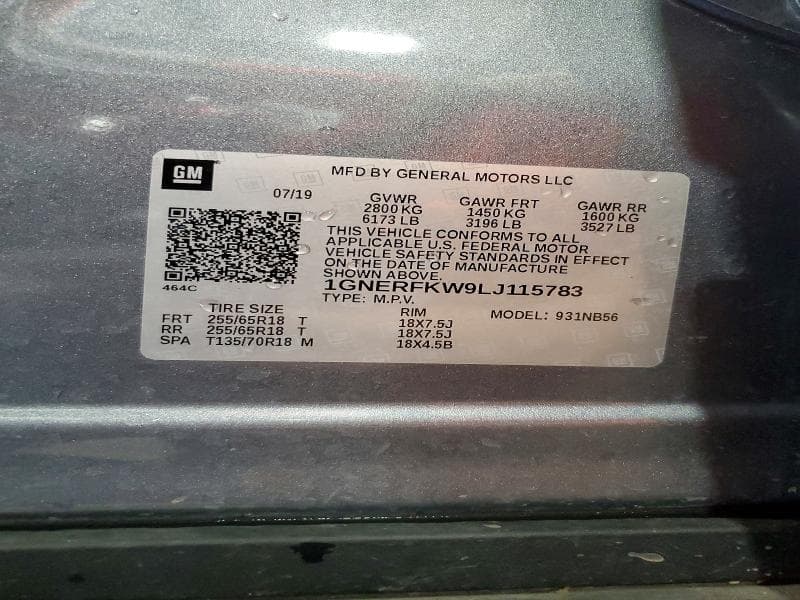 2020 CHEVROLET TRAVERSE LS 14