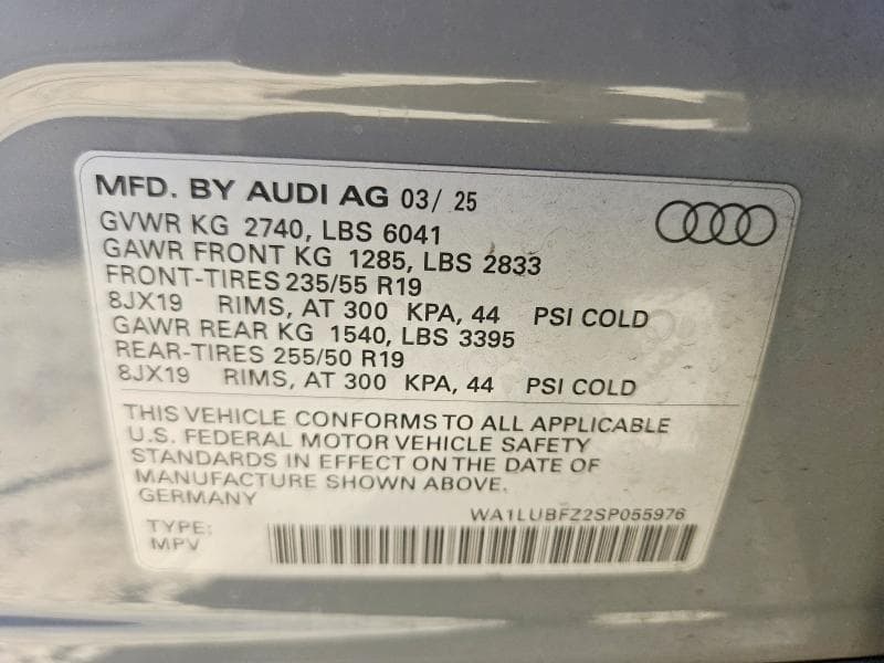 2025 AUDI Q4 E-TRON PREMIUM PLUS 12