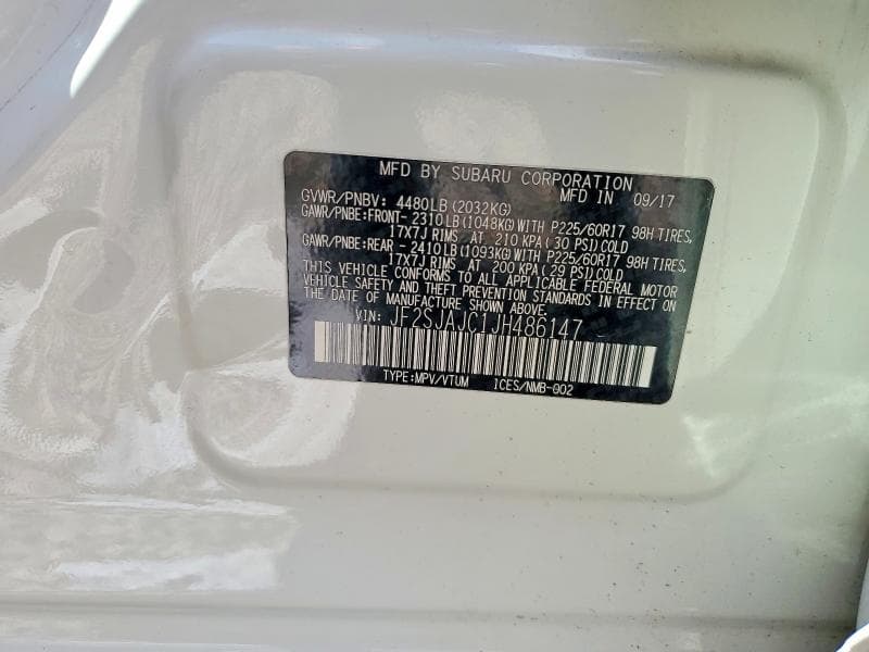 2018 SUBARU FORESTER 2.5I LIMITED 13