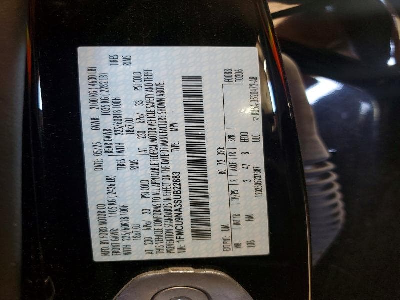 2025 FORD ESCAPE ST LINE SELECT 12