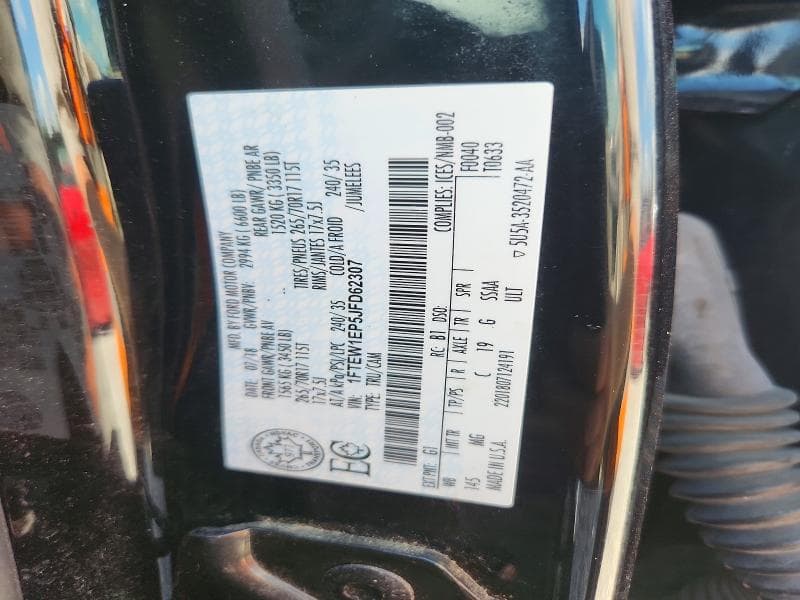 2018 FORD F150 SUPERCREW 12