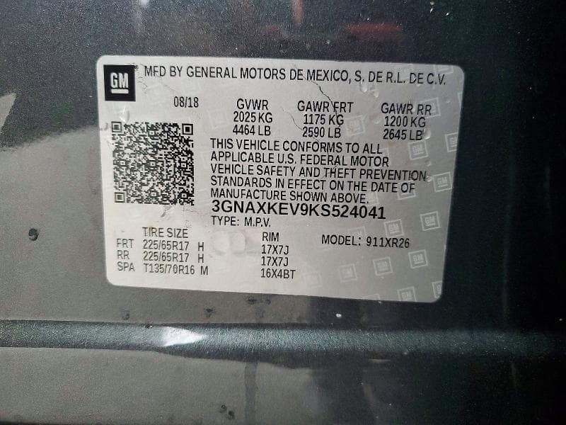 2019 CHEVROLET EQUINOX LT 13