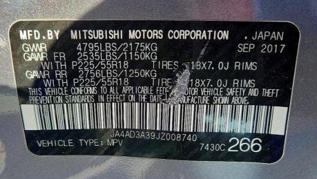 2018 MITSUBISHI OUTLANDER SE 12