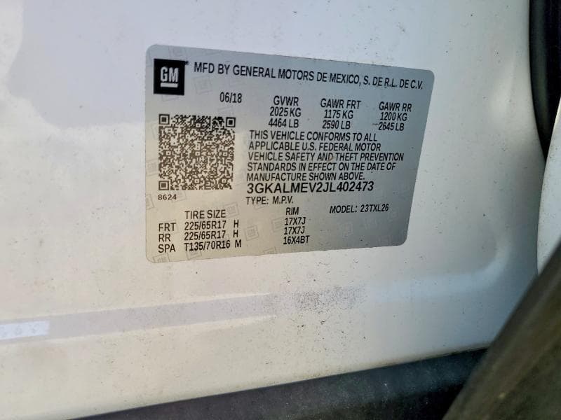 2018 GMC TERRAIN SLE 13