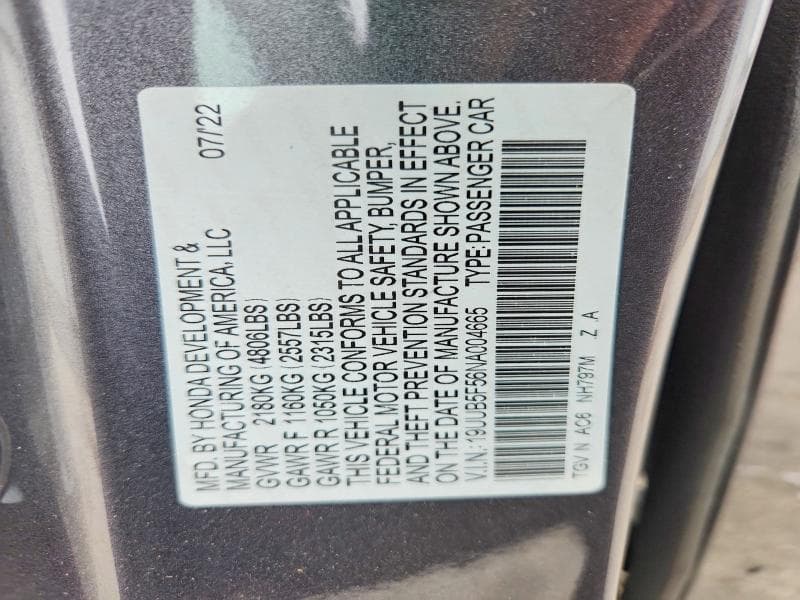 2022 ACURA TLX TECH A 12