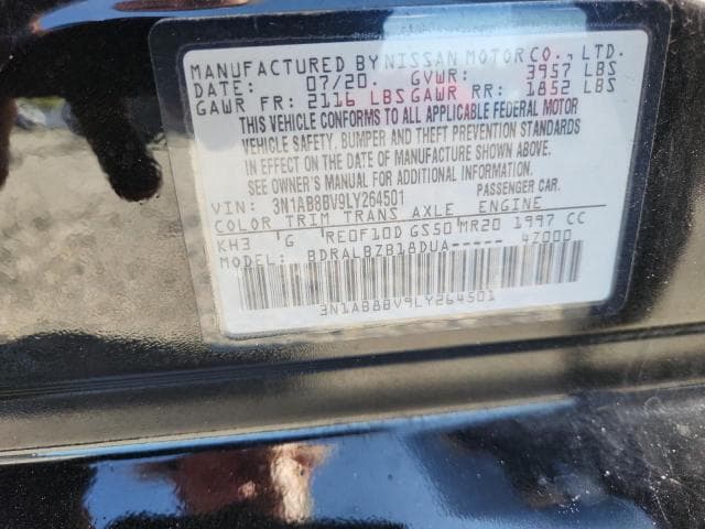 2020 NISSAN SENTRA S 12
