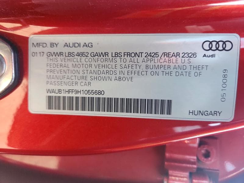 2017 AUDI S3 PREMIUM PLUS 12