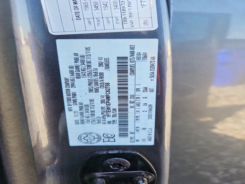 2021 FORD F150 SUPERCREW 13