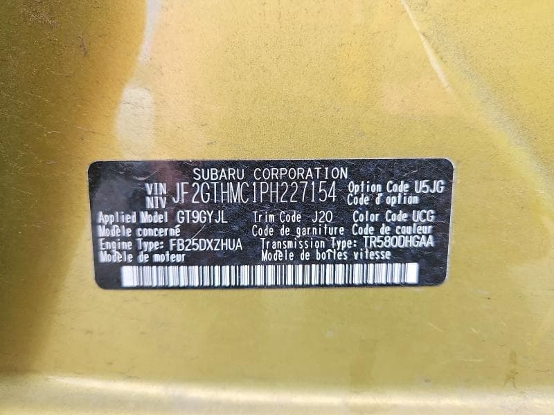 2023 SUBARU CROSSTREK LIMITED 13