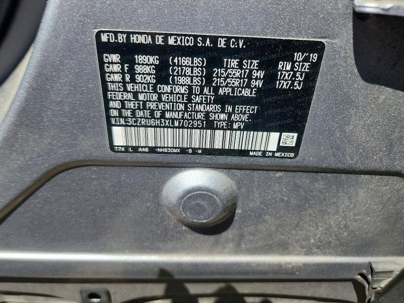 2020 HONDA HR-V LX 14