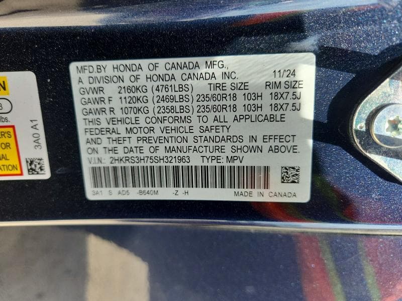 2025 HONDA CR-V EXL 13