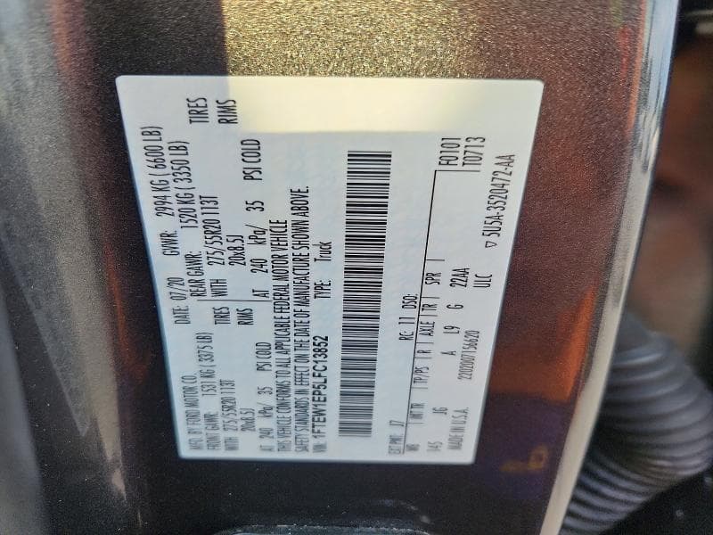 2020 FORD F150 SUPERCREW 13