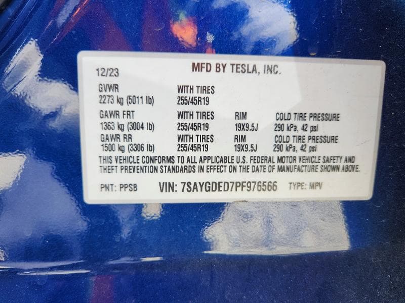 2023 TESLA MODEL Y 14