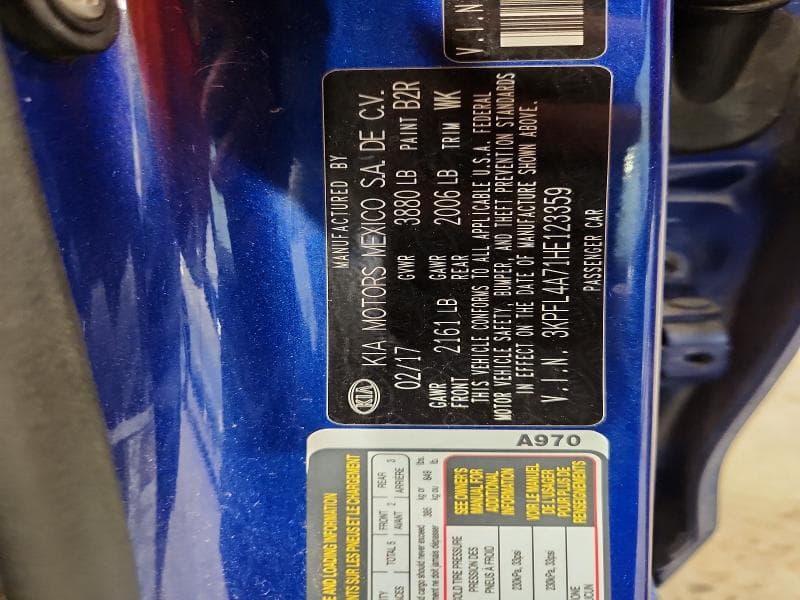 2017 KIA FORTE 12