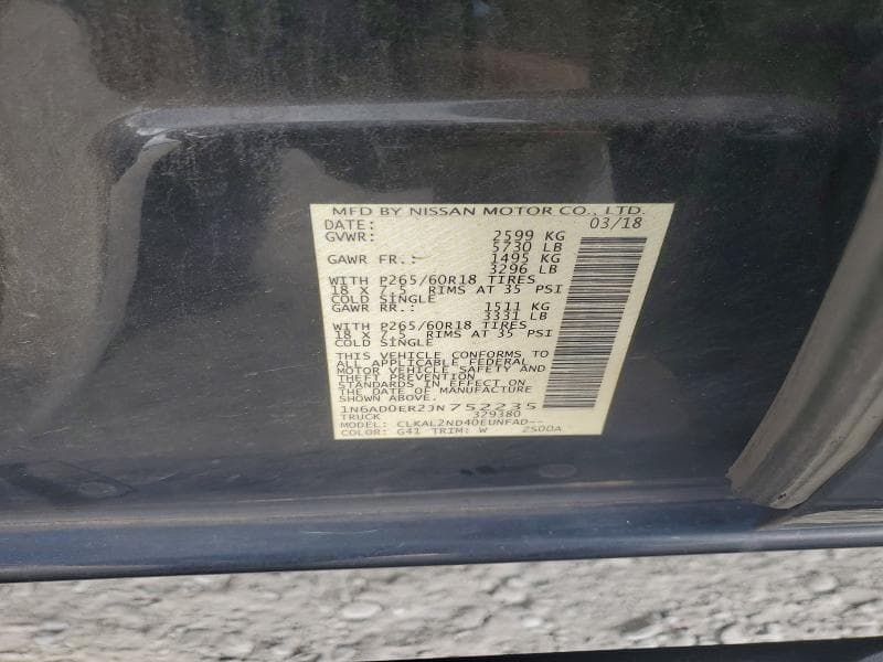 2018 NISSAN FRONTIER SV 12