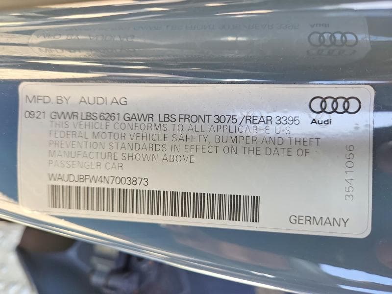 2022 AUDI E-TRON GT PRESTIGE 12