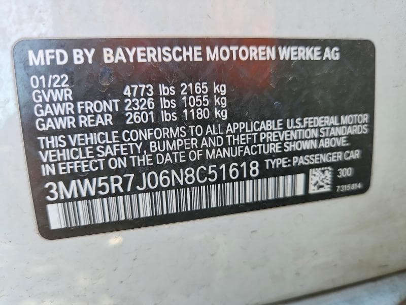2022 BMW 330XI 12