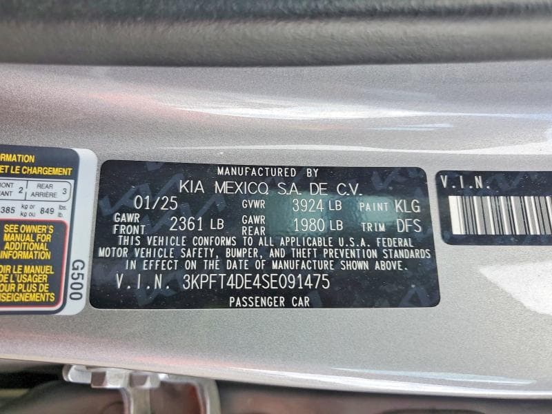 2025 KIA K4 LXS 12