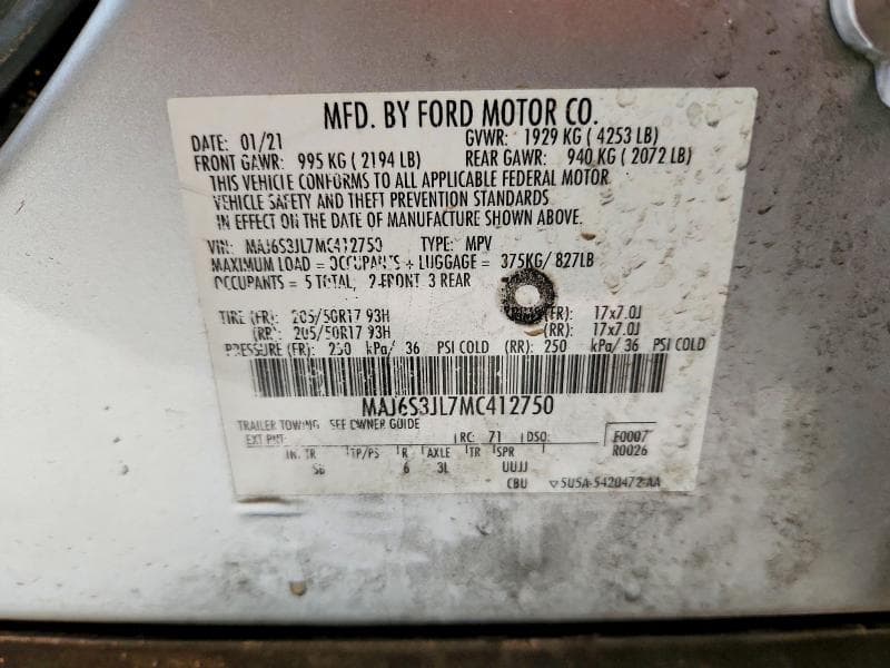 2021 FORD ECOSPORT SES 13