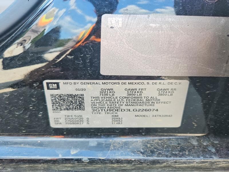 2020 GMC SIERRA K1500 SLT 12